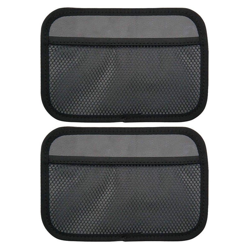 INNOLIFE Car Net Pocket Side Clutter Scattered Storage Phone Holder Strong Paste Organizer 8"x5.75"(2pcs L) - Image 1